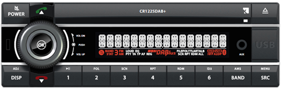 12V Radio Kienzle CR1225DAB+