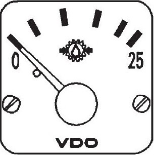VDO Modulcockpit II - Getriebeöl 25 Bar - 12-24V
