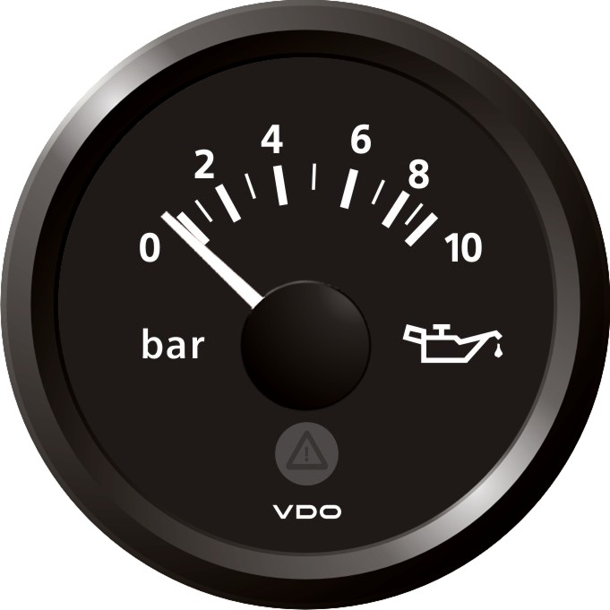 Indicateur De Pression VDO Viewline Neuf - 0-10 KPa, 184 Ohm, Noir