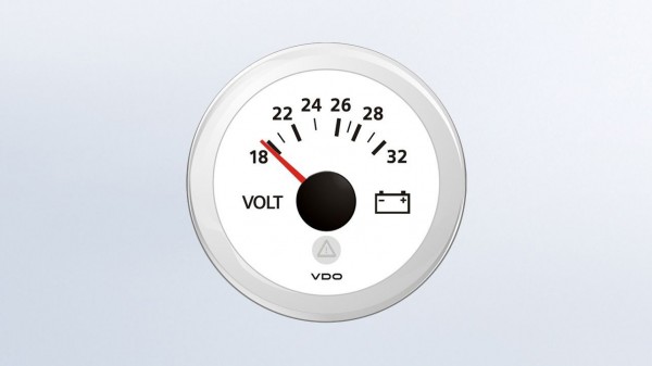 VDO Voltmeter 24V 52Ø 18-32V
