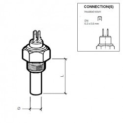 Temperatursensor NTC Motoröl