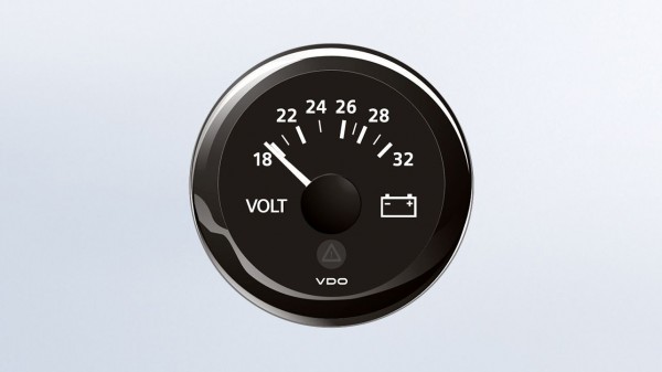 VDO Voltmeter 24V 52Ø 18-32V